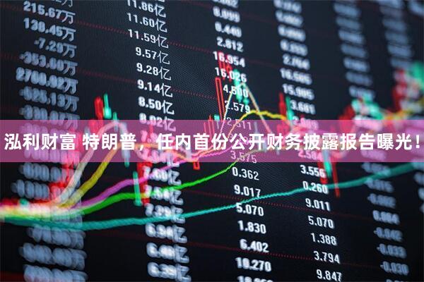 泓利财富 特朗普，任内首份公开财务披露报告曝光！