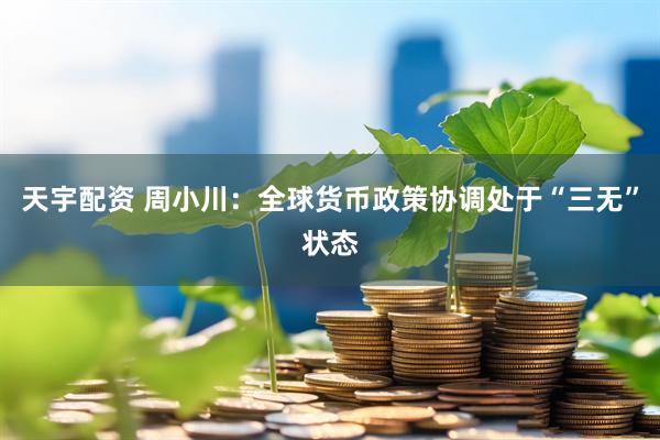 天宇配资 周小川：全球货币政策协调处于“三无”状态