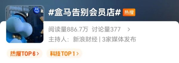 东润金融 盒马会员店，将全部关闭！全国最后一家门店在上海，确认月底停业